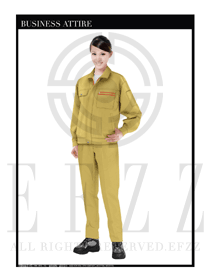 黃色春秋女款工程服服裝設(shè)計圖1024