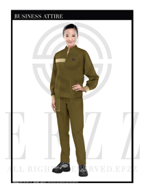 時(shí)尚女款長(zhǎng)袖春秋工程服制服設(shè)計(jì)圖1171