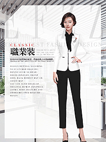 原創制服設計白色女秋冬職業裝設計圖1683