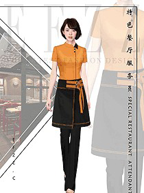 新款快餐廳服務(wù)員制服設(shè)計(jì)圖355