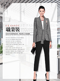 時尚女秋冬職業裝制服設計圖1802