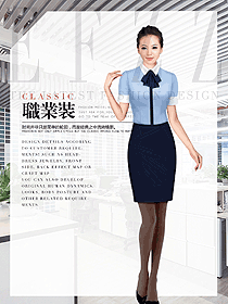 原創(chuàng)制服設(shè)計(jì)女職業(yè)裝短袖襯衫設(shè)計(jì)圖390