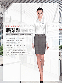 原創制服設計女職業裝長袖襯衫款式圖365