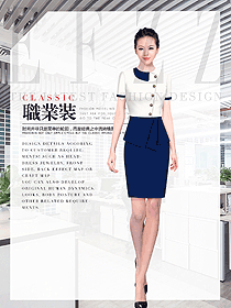 女職業(yè)裝夏裝制服設(shè)計(jì)圖890