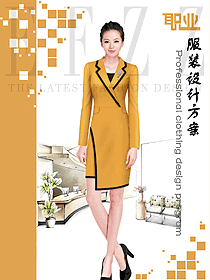 新款女秋冬職業(yè)裝制服設(shè)計圖1696