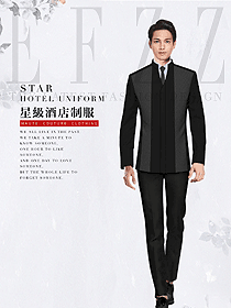 中式男款酒店大堂服裝款式設(shè)計(jì)圖1215