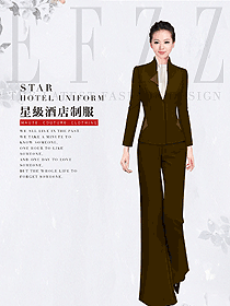 修身款女款酒店大堂服裝款式設計圖1218