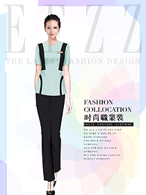 原創制服設計女款美容會所服裝款式圖694
