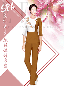 時(shí)尚女款美容醫(yī)療制服設(shè)計(jì)圖788