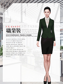 時尚女職業裝夏裝制服設計圖1035