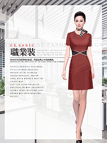 新款短袖女職業(yè)裝夏裝制服設(shè)計圖1044