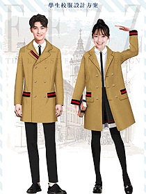 韓版大衣款學(xué)生服校服款式設(shè)計(jì)圖167