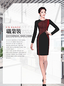 女職業裝夏裝制服設計圖1073