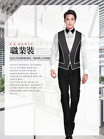 原創(chuàng)設計男職業(yè)裝馬夾制服設計圖148