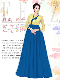 原創設計韓式汗蒸館咨客服裝設計圖562