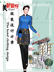 堂餐外賣派送店員制服設計圖451