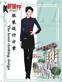 時尚快餐店服裝設計圖459