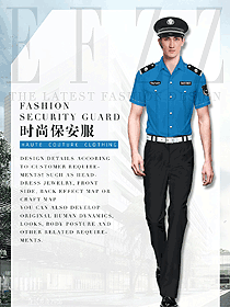 時尚短袖保安服設計圖395