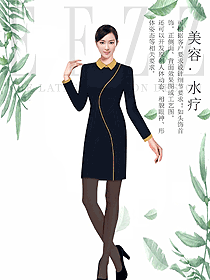 原創(chuàng)設(shè)計總臺收銀接待服裝款式圖498