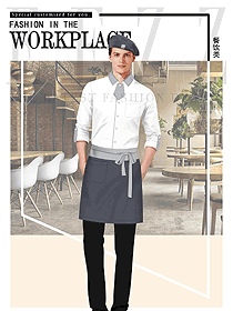 時尚西餐服務員制服設計圖1387