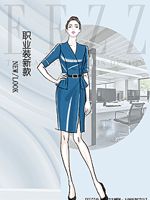新款女職業裝夏裝服裝款式圖1212