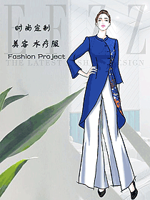 原創(chuàng)制服設(shè)計按摩技師服裝設(shè)計圖1566