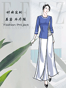 原創(chuàng)制服設(shè)計(jì)按摩技師服裝設(shè)計(jì)圖1572