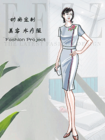 時尚養(yǎng)生會所服務(wù)生制服設(shè)計圖980