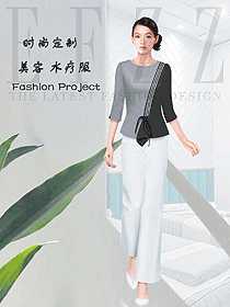 時尚養(yǎng)生會所服務(wù)生制服設(shè)計圖988