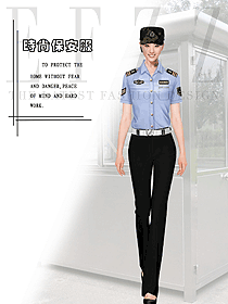 新款短袖保安服款式設(shè)計圖406