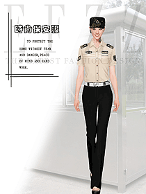 原創制服設計短袖保安服設計圖407