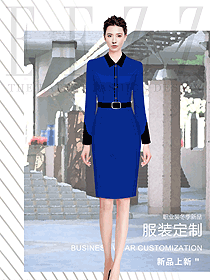 寶藍(lán)色時尚職業(yè)女裝原創(chuàng)設(shè)計圖