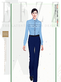夏季女款物業(yè)安保人員服裝定做設(shè)計(jì)圖