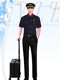 航空公司空乘帥哥夏季短袖制服設(shè)計(jì)圖