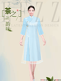 茶文化服裝服飾原創設計方案
