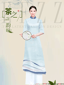 水療會(huì)所接待服務(wù)員咨客制服定制設(shè)計(jì)圖