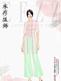 高端氣質(zhì)套裝沐足按摩桑拿技師服足浴技師服spa制服