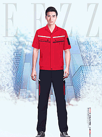 工廠車間勞保工作服夏裝新款男裝制服設計