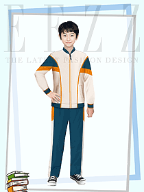 中小學生英倫學院校服春秋棒球服定制設計