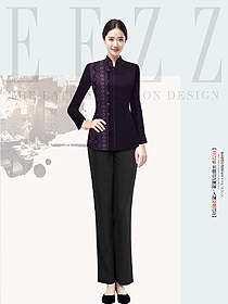EFZZ中式特色客家風味餐廳服務員工作服定制方案