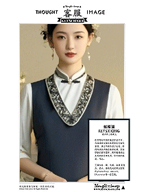 新中式的東方美學(xué)-酒店會所售樓案場前臺女客服制服資料片