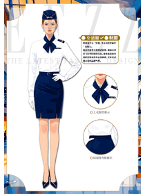 高鐵乘軌職業(yè)套裝長袖襯衫款手繪作品圖