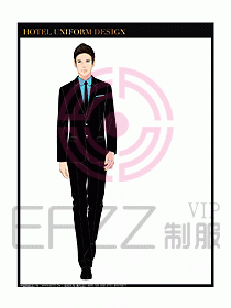 酒店大堂經理服務制服設計645