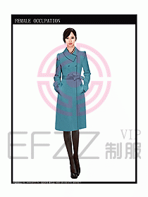 女職業裝OL大衣設計圖155