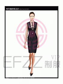 女職業裝襯衫馬夾設計圖236
