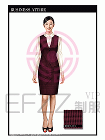 女職業(yè)裝時(shí)尚馬夾設(shè)計(jì)316