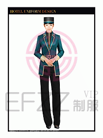酒店門童行李生制服設計831