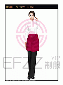 餐飲西餐廳服務(wù)員制服設(shè)計圖864