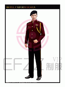 酒店門童行李生制服設(shè)計圖854