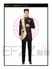 酒店門童行李生制服設(shè)計圖897
